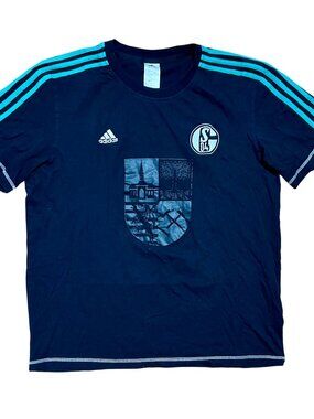 Adidas FC Schalke 04 Training Futbol/Soccer T-Shirt, Men's Large